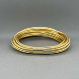 Estate 14K Y Gold Multistrand Bangle Bracelet