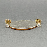 Estate 14K Y Gold 0.20ctw G-I/VS2 Diamond Stud Earrings
