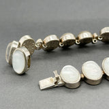 Estate SS Mother of Pearl Doublet Bracelet