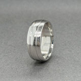 Estate Platinum 7.1mm Grooved Ring