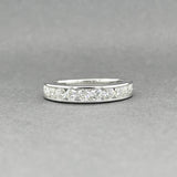 Estate 14K W Gold 1.05ctw Diamond Anniversary Ring