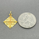 Estate 14K Y Gold Konstantinato Cross Pendant
