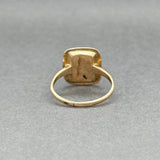 Estate Art Deco 10K R Gold 1.63ct Turquoise Ring