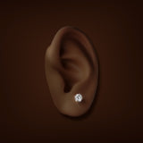 Estate 14K W Gold 0.68ctw G/SI2 Diamond Stud Earrings