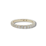14K Y Gold 1.00ctw G/SI1 French Pave 3/4 Around Diamond Band