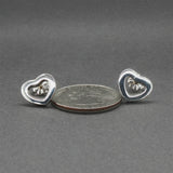 Estate Tiffany & Co. SS Heart Stud Earrings