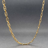 Estate 18K Y Gold 4.0mm 25.25” Anchor Chain