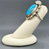 Estate SS Turquoise Floral Ring