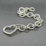 Estate Tiffany & Co. SS Heart Charm Bracelet