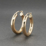 Estate 14K Y Gold 24.87mm Hoop Earrings