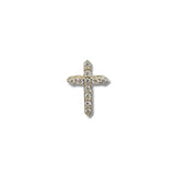 14K Y Gold 0.15ctw G/I1 Small Diamond Cross