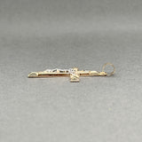 Estate 14K TT Gold 36.2mm Crucifix Pendant