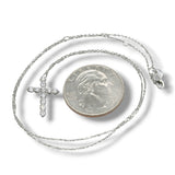 14K W Gold F/VS1 0.58ctw Lab-Created Diamond Cross