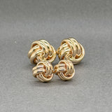 Estate 14K Y Gold Knot Cufflinks