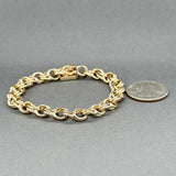 Estate 13K Y Gold Charm Bracelet