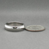 Estate Tiffany & Co. Platinum 6mm Milgrain Ring