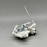 Estate SS Frog Brooch