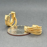 Estate Marco Bicego 18K Y Gold Madagascar Huggie Earrings