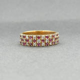 Estate 14K Y Gold 0.42ctw Ruby & 0.33ctw Diamond Ring