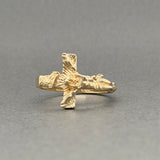 Estate 14K Y Gold Crucifix Ring