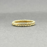 Estate 14K Y Gold Braided Ring