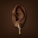 Estate 14K Y Gold 27.63mm Twisted Hoop Earrings