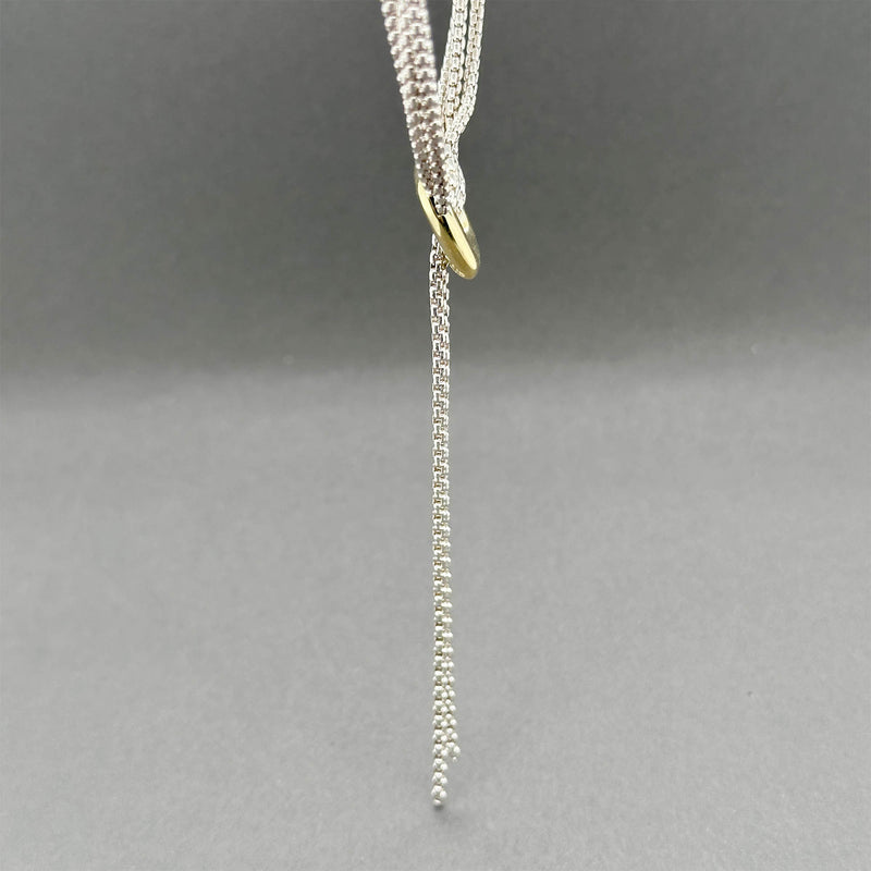 Estate David Yurman SS 18 Waterfall Lariat Necklace