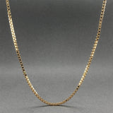 Estate 18K Y Gold 1.66mm Box 20” Chain