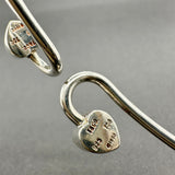 Estate Tiffany & Co. SS 18 Double Heart Bangle Bracelet