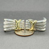 Estate David Yurman SS 14 Cable Earclip Earrings