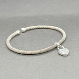 Estate Tiffany & Co. SS Somerset Heart Charm Bracelet