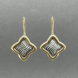 Estate David Yurman SS 18 Quatrefoil Drop Earrings