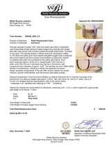 Estate 14K TT Gold 0.83ctw G-H/SI2-I11 Diamond Oval Hoop Earrings