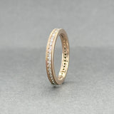 Estate 18K R Gold 0.38ctw H-I/SI1-2 Diamond Eternity Ring