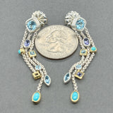 Estate David Yurman SS 18 Blue Confetti Drop Earrings