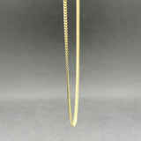 Estate 18K Y Gold 1.2mm 17” Cable Chain