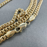 Estate 14K Y Gold 4mm 24.5” Cuban Link Chain