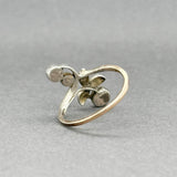 Estate SS 14 Art Nouveau 0.17ctw Diamond Ring