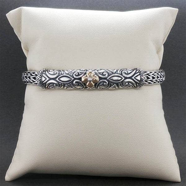 Estate Barbara Bixby SS 18 Woven Station Bracelet