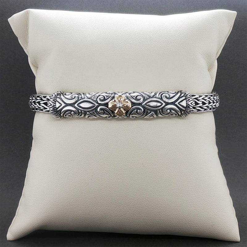 Estate Barbara Bixby SS 18 Woven Station Bracelet