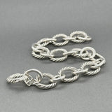 Estate David Yurman SS 12mm Oval Link Bracelet