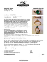 Estate 14K Y Gold 0.74ct Emerald & 0.04ctw Diamond Ring