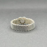 Estate Tiffany & Co. SS Heart Mesh Ring