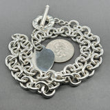 Estate Tiffany & Co. SS Heart Tag Toggle Necklace