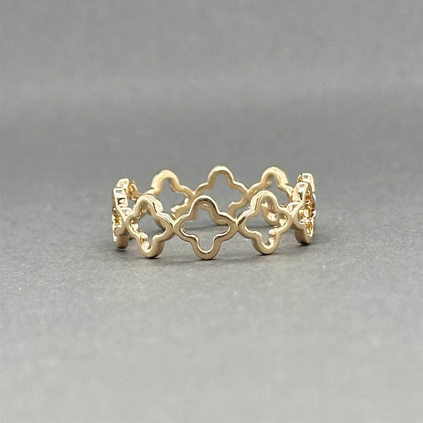 Estate 14K Y Gold Quatrefoil Ring