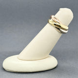 Estate Cartier 18K Tri-Color Gold Trinity Ring