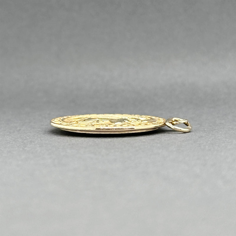 Estate 14K Y Gold Saint Christopher & Star of David Pendant