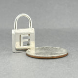 Estate Tiffany & Co. SS Initial F Lock Pendant