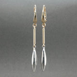 Estate 14K TT Gold Dangle Earrings