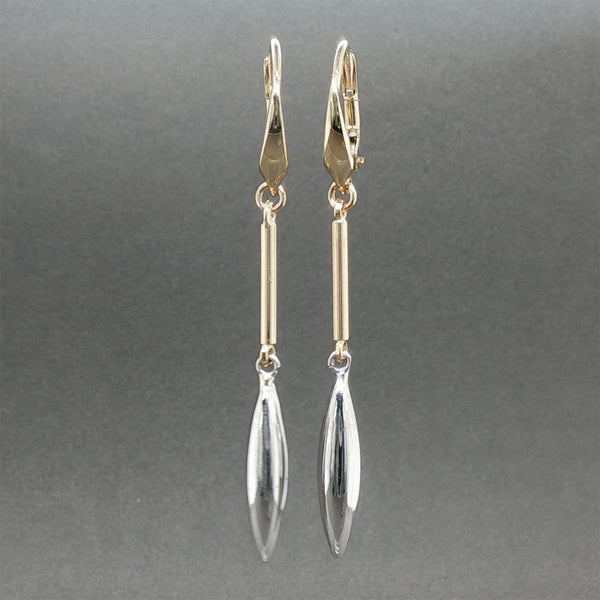 Estate 14K TT Gold Dangle Earrings